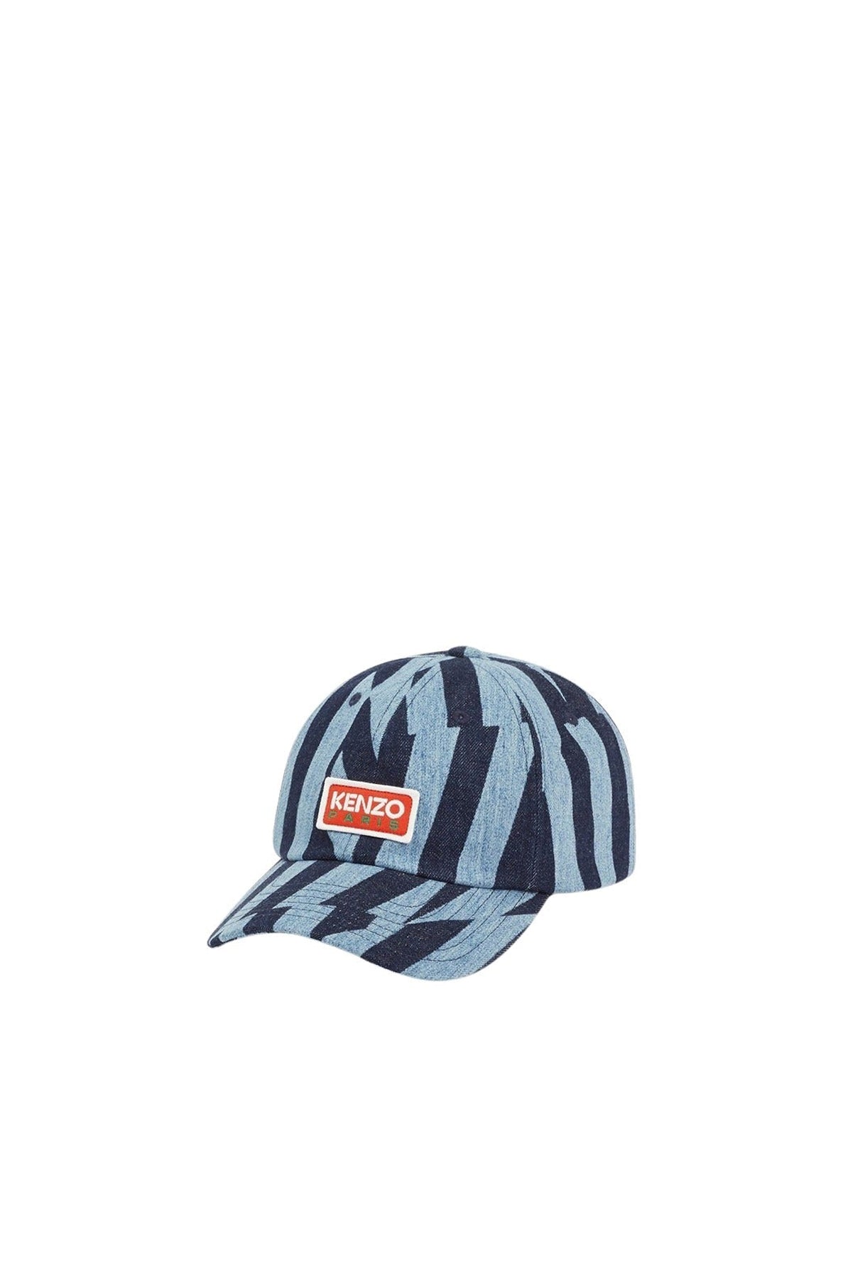 Casquette en denim "Kenzo Dazzle Stripe’ - Rinse Blue Denim