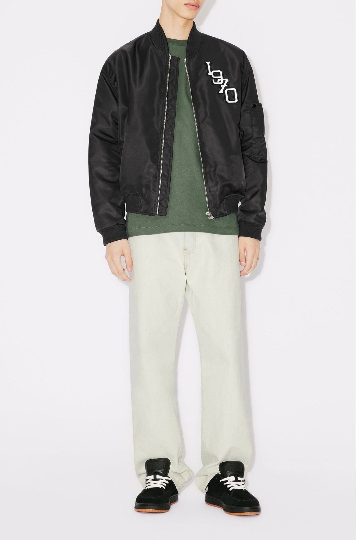 Bomber brodé "Tiger Varsity" - Black