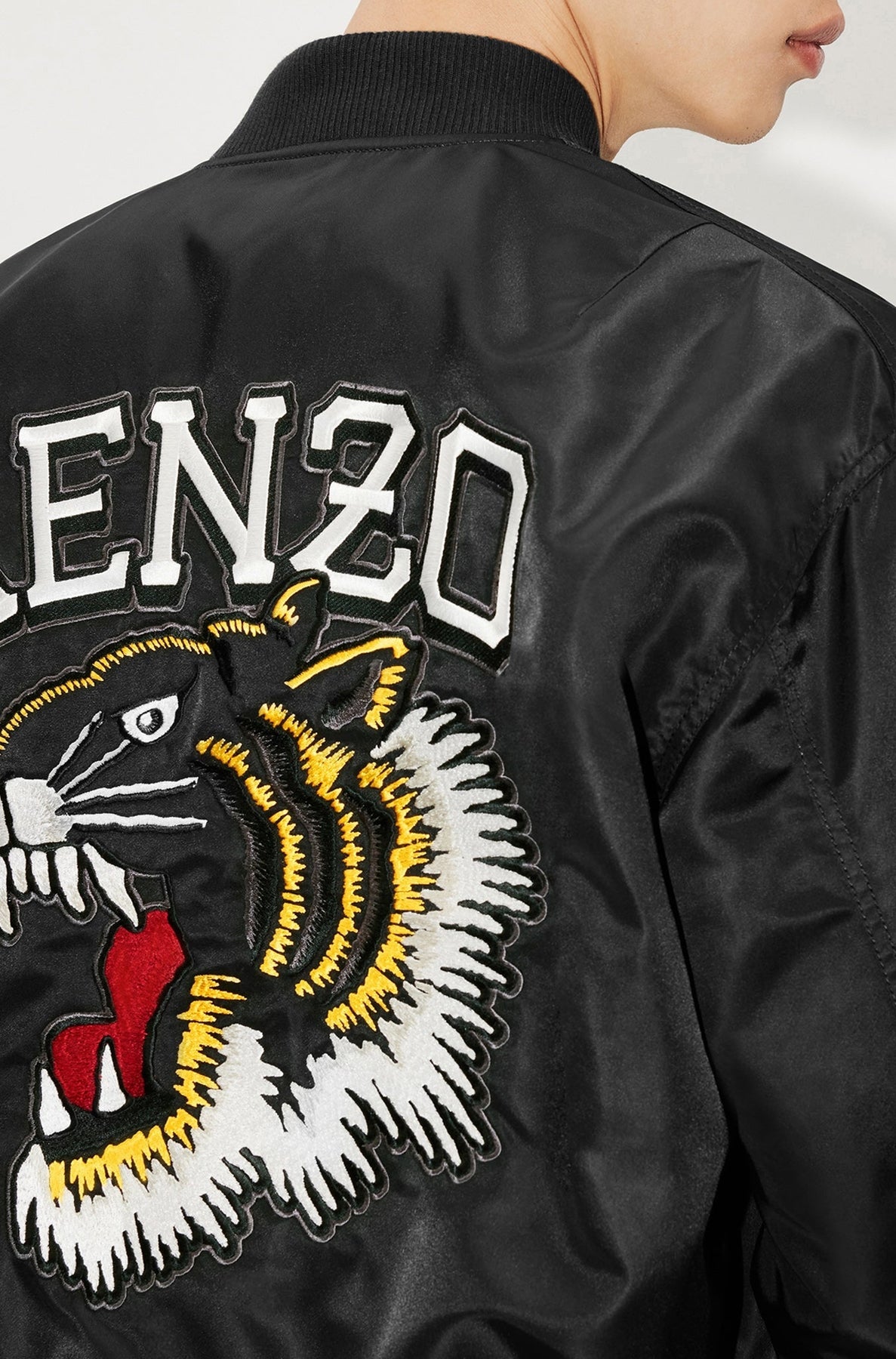 Bomber brodé "Tiger Varsity" - Black