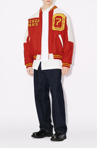 Veste varsity "Kenzo Tiger Academy" en laine - Cherry