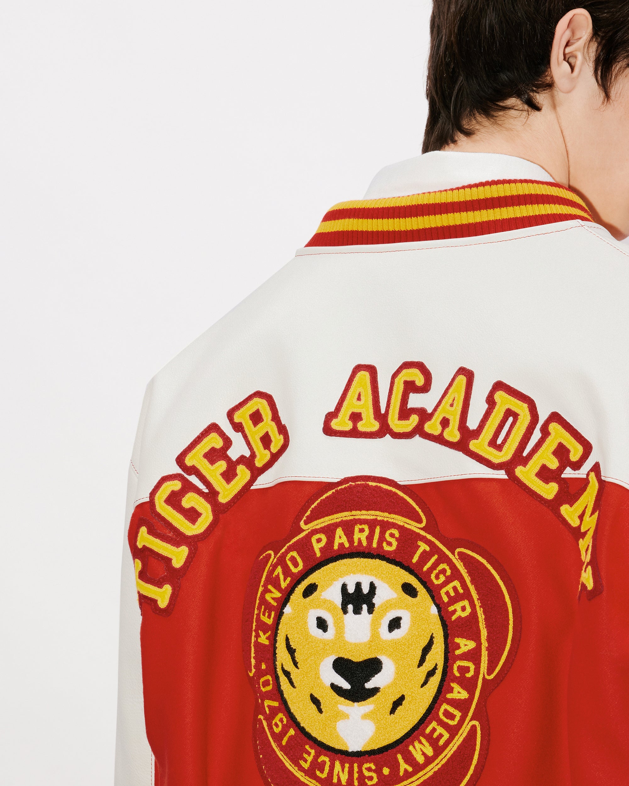 Veste varsity "Kenzo Tiger Academy" en laine - Cherry