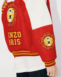 Veste varsity "Kenzo Tiger Academy" en laine - Cherry