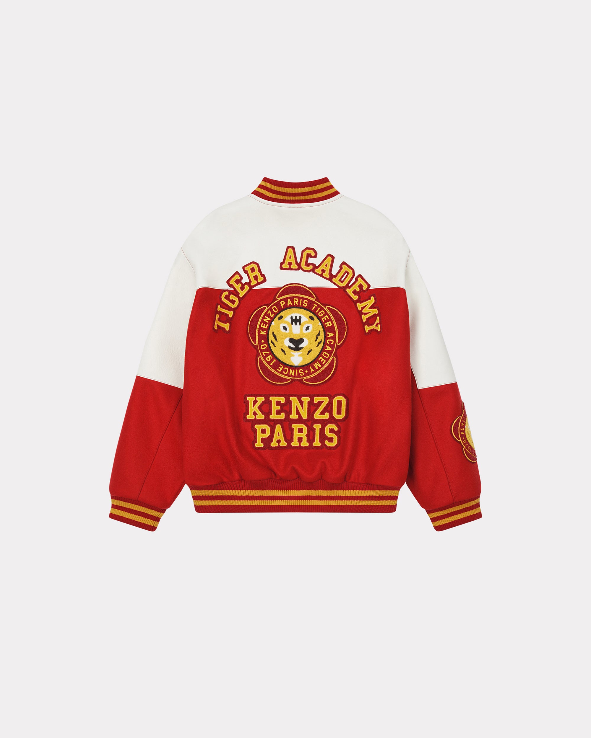 Veste varsity "Kenzo Tiger Academy" en laine - Cherry