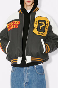 Veste varsity "Kenzo Tiger Academy" en laine - Anthracite
