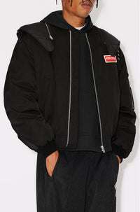 Parka courte à capuche - Black
