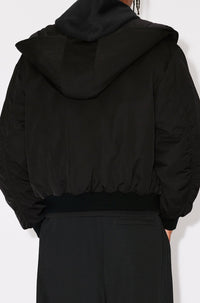 Parka courte à capuche - Black