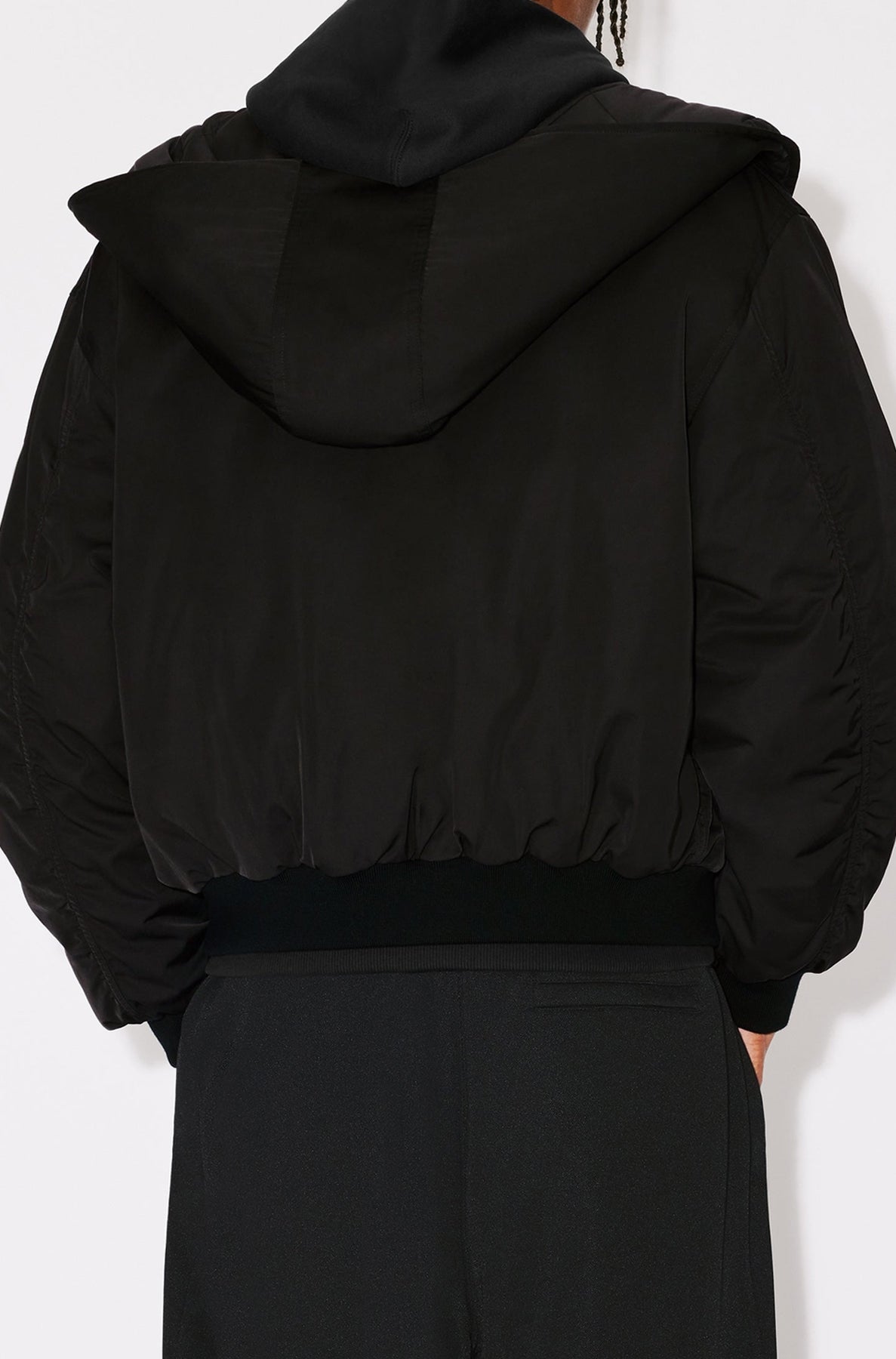Parka courte à capuche - Black