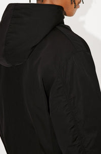 Parka courte à capuche - Black