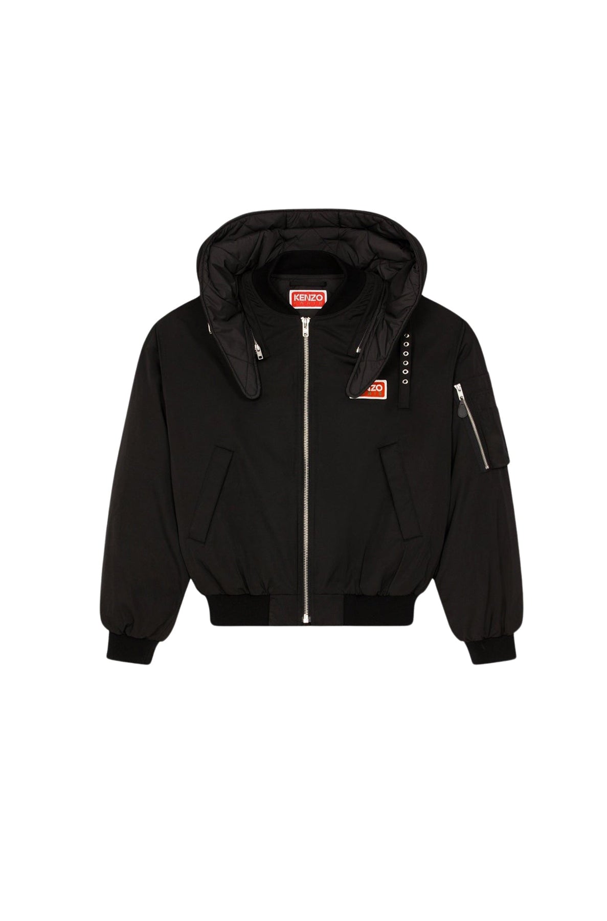 Parka courte à capuche - Black