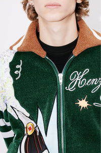 Kenzo Party' embroidered bomber - Pine
