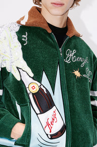 Kenzo Party' embroidered bomber - Pine
