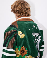 Kenzo Party' embroidered bomber - Pine
