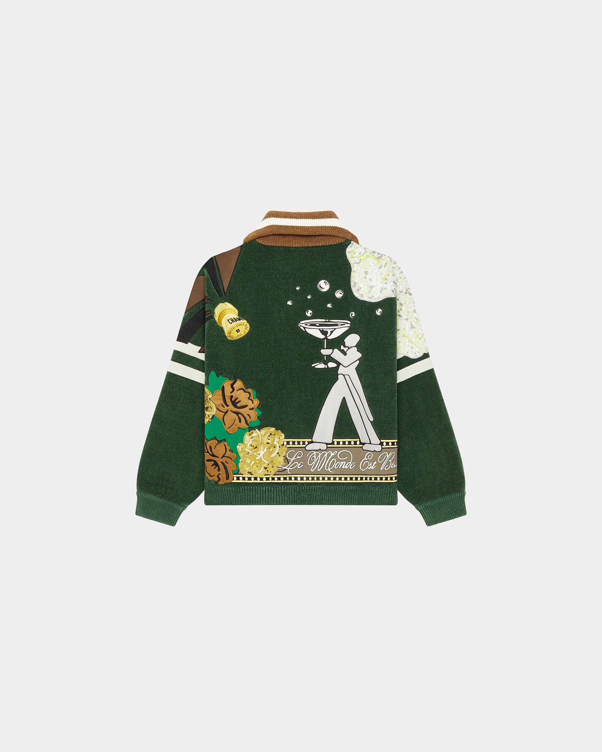 Kenzo Party' embroidered bomber - Pine