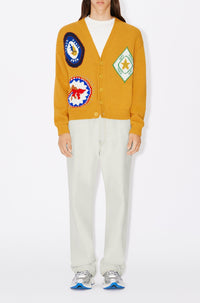 Kenzo Travel' hand-embroidered cardigan - Golden Yellow