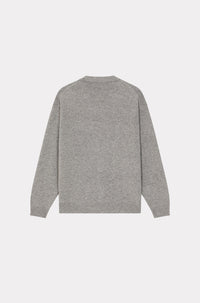 Boke Flower embroidered wool cardigan - Pearl Grey