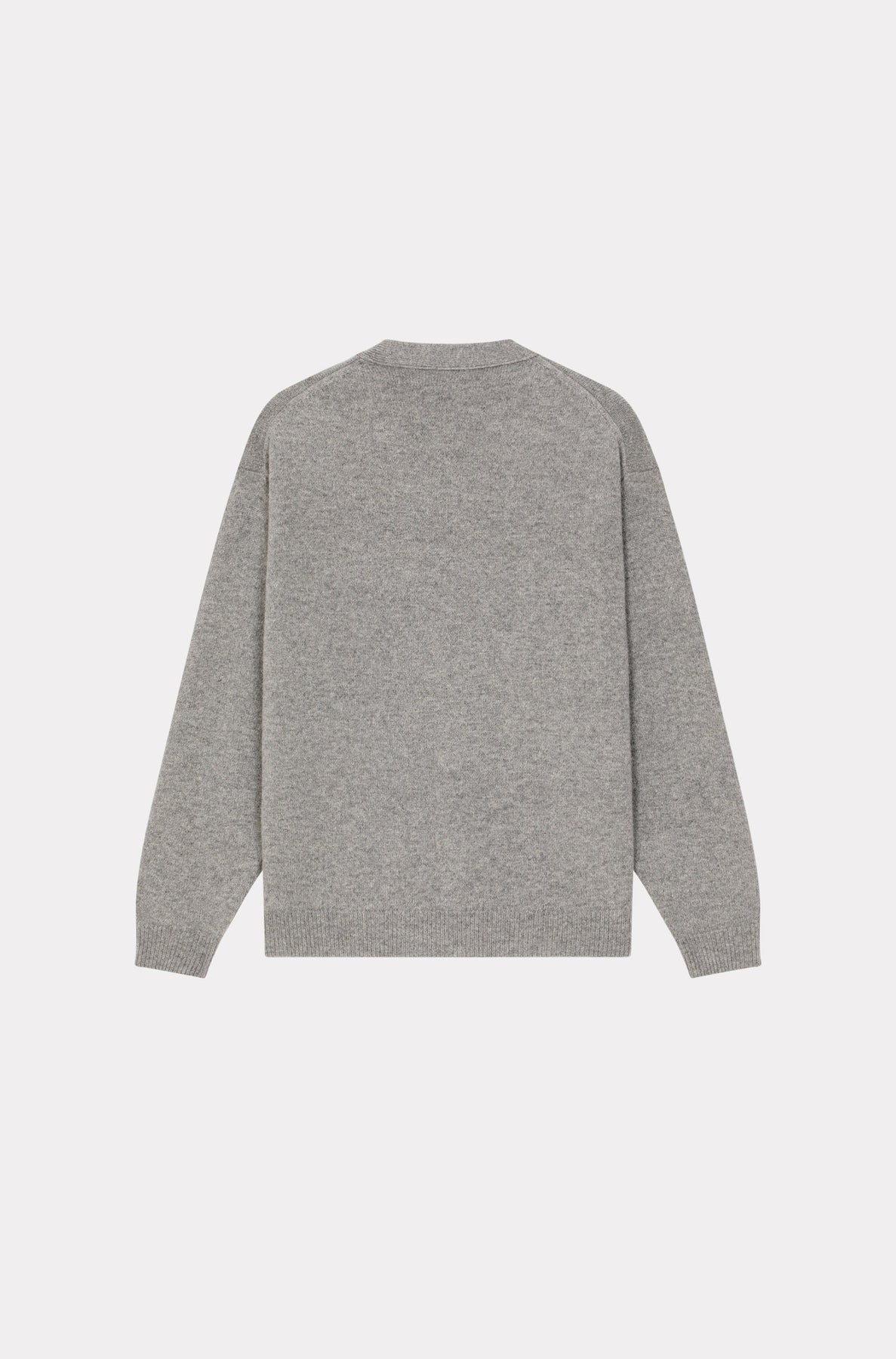 Boke Flower embroidered wool cardigan - Pearl Grey