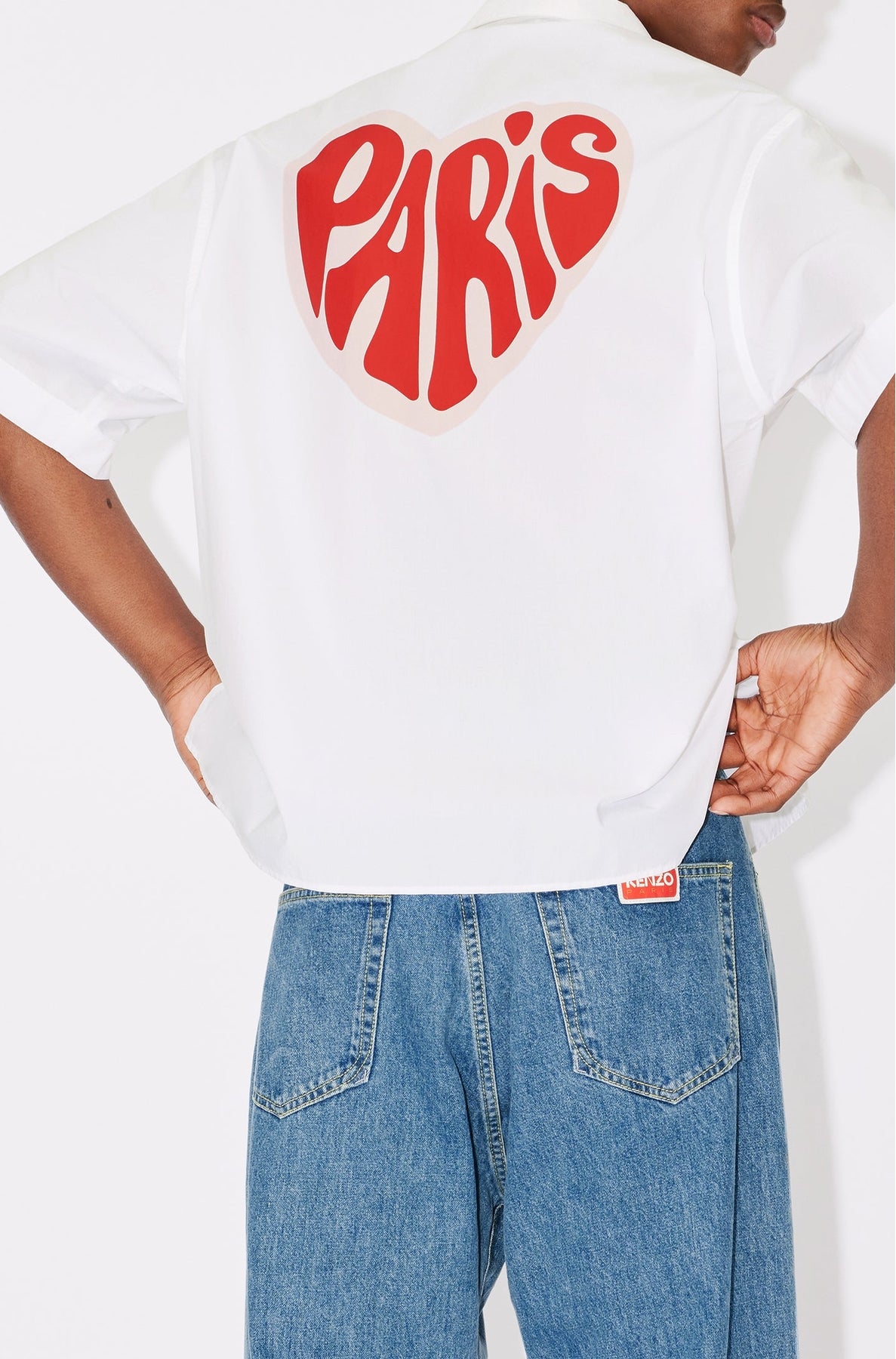 Kenzo Heart Hawaiian Shirt - White