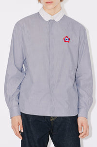 Boke Target Crest" striped shirt - Midnight Blue