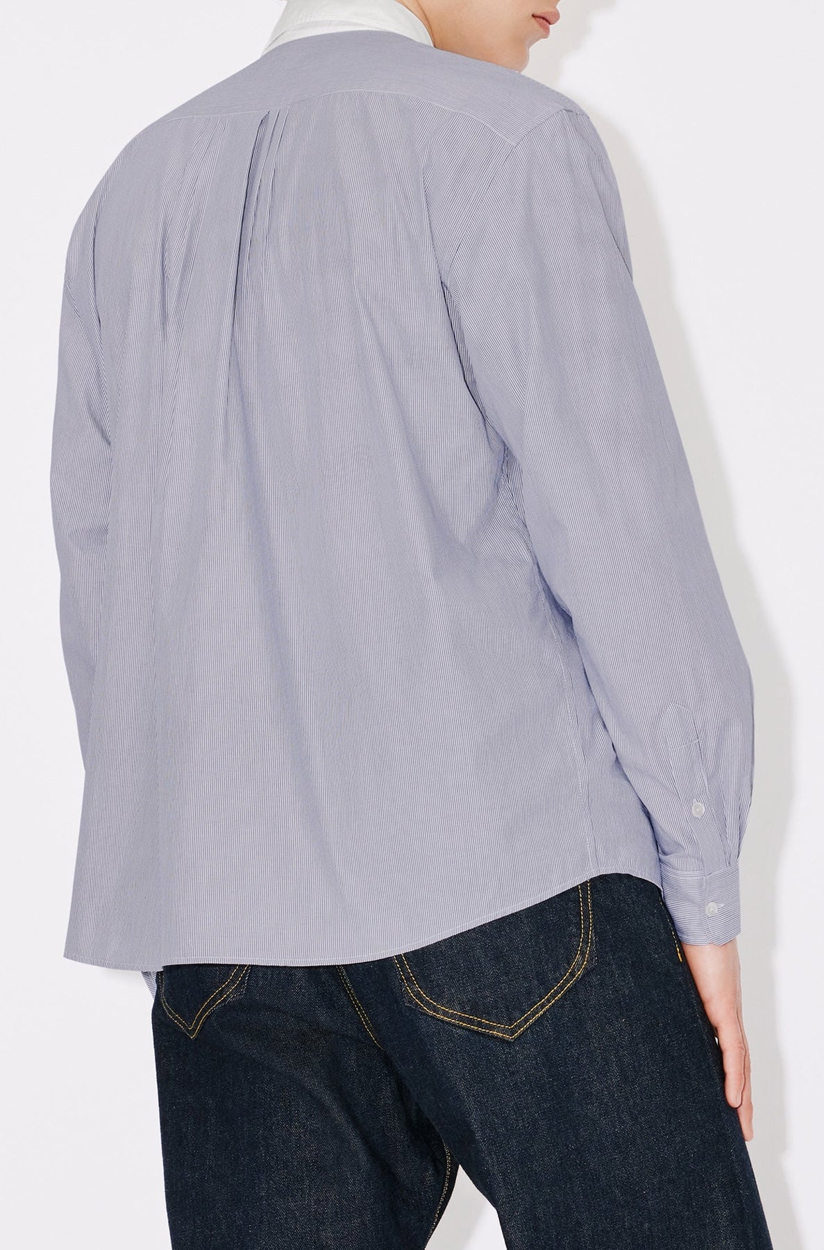 Boke Target Crest" striped shirt - Midnight Blue
