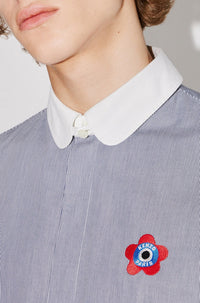 Boke Target Crest" striped shirt - Midnight Blue