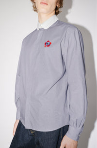 Boke Target Crest" striped shirt - Midnight Blue