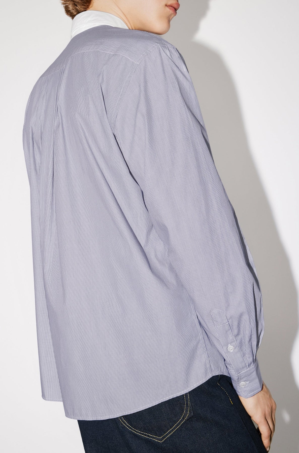 Boke Target Crest" striped shirt - Midnight Blue