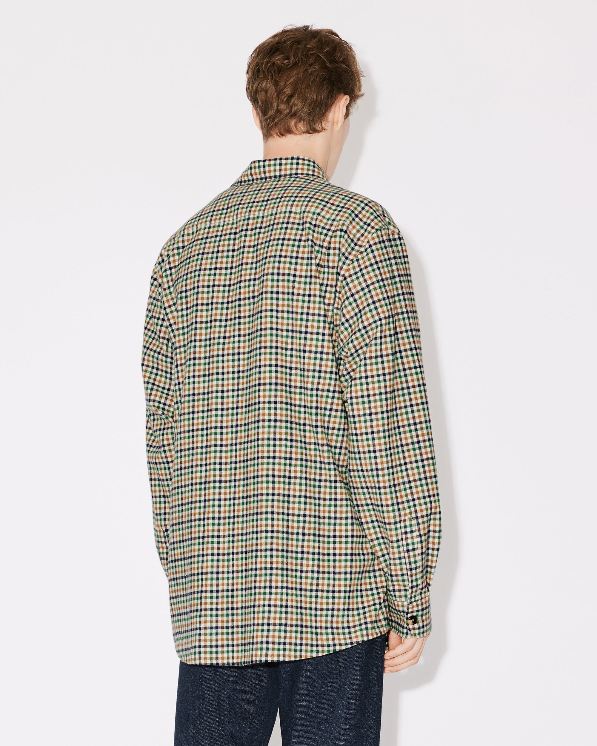 Checked Travel Military Shirt