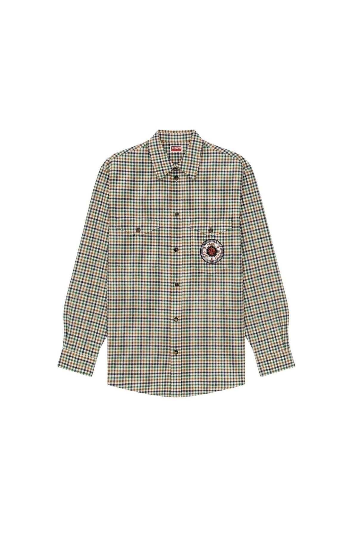 Checked Travel Military Shirt