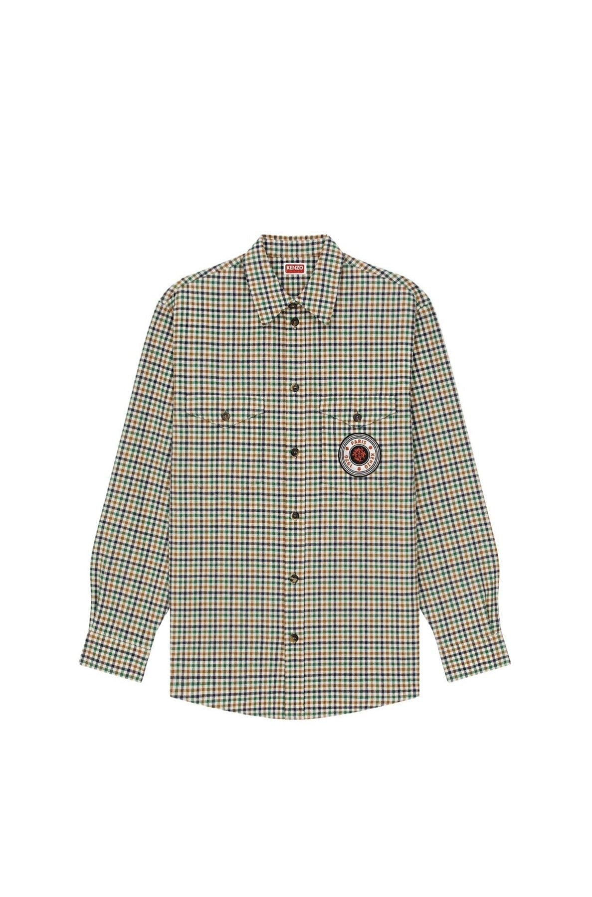 Checked Travel Military Shirt