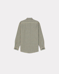 Chemise militaire de voyage à carreaux - Camel
