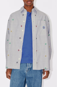 Chemise oversize "Kenzo Target" - Stone Grey