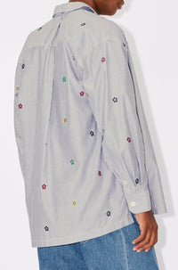 Chemise oversize "Kenzo Target" - Stone Grey