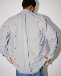 Chemise oversize "Kenzo Target" - Stone Grey