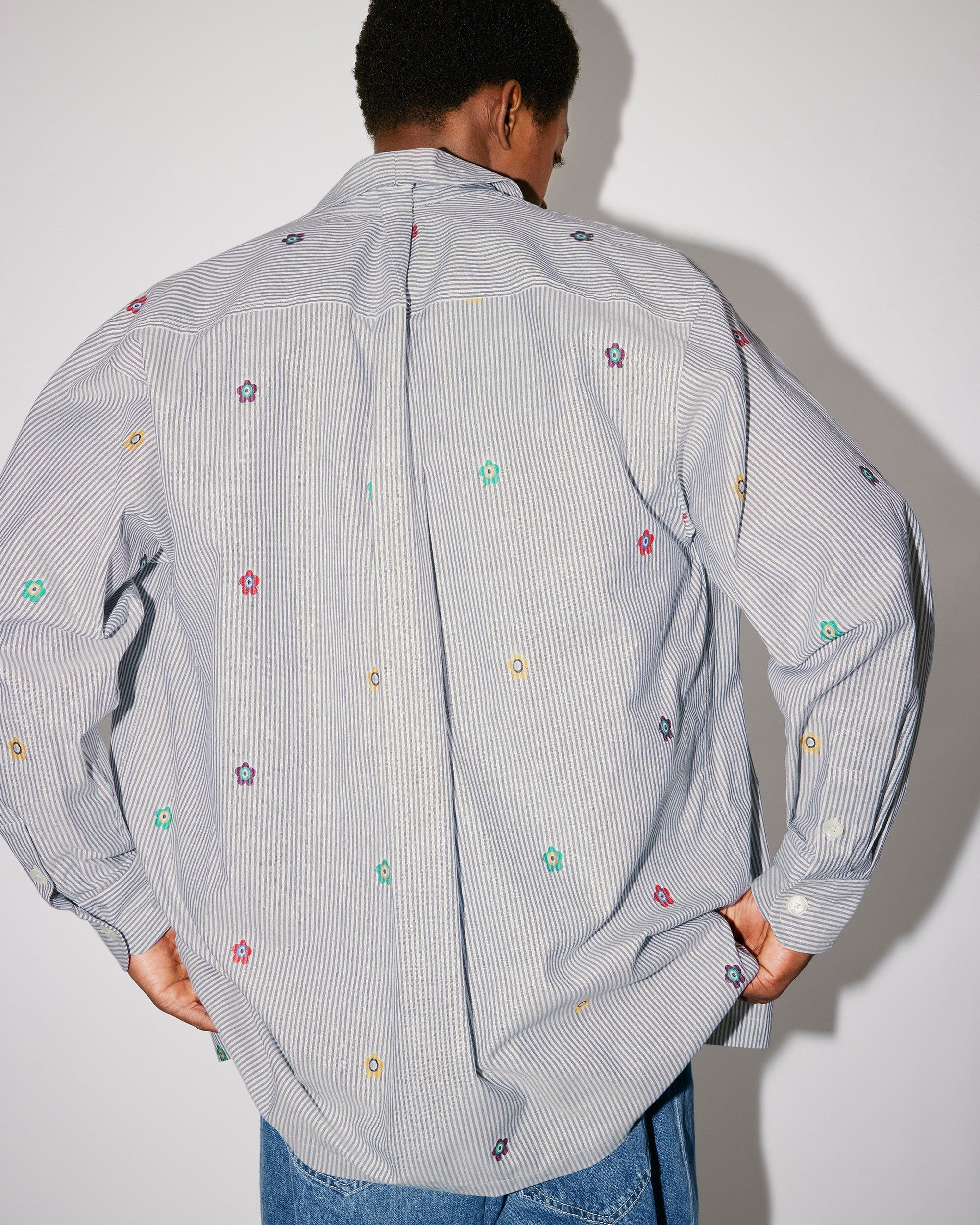 Chemise oversize "Kenzo Target" - Stone Grey