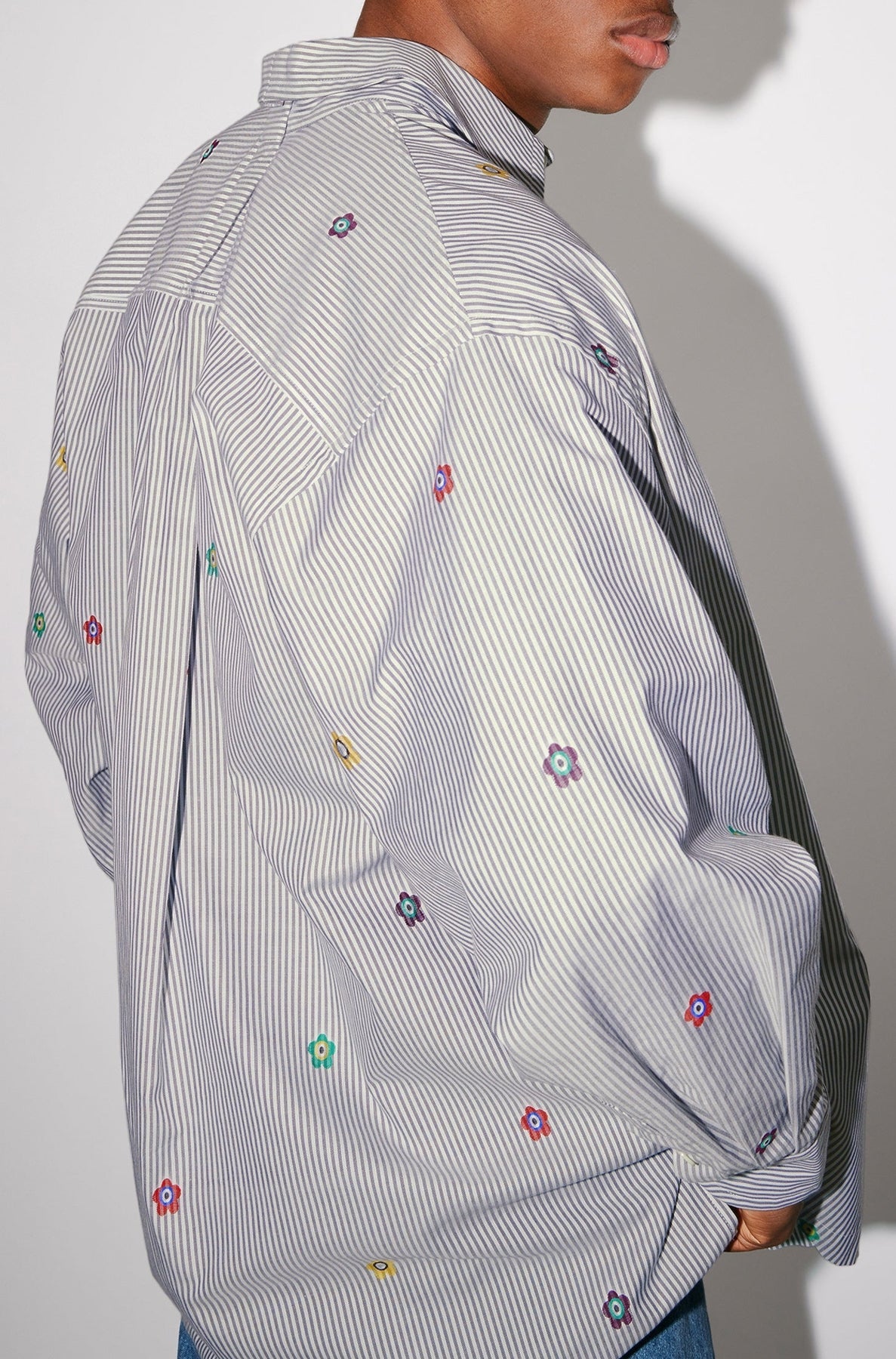 Chemise oversize "Kenzo Target" - Stone Grey