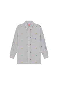 Chemise oversize "Kenzo Target" - Stone Grey