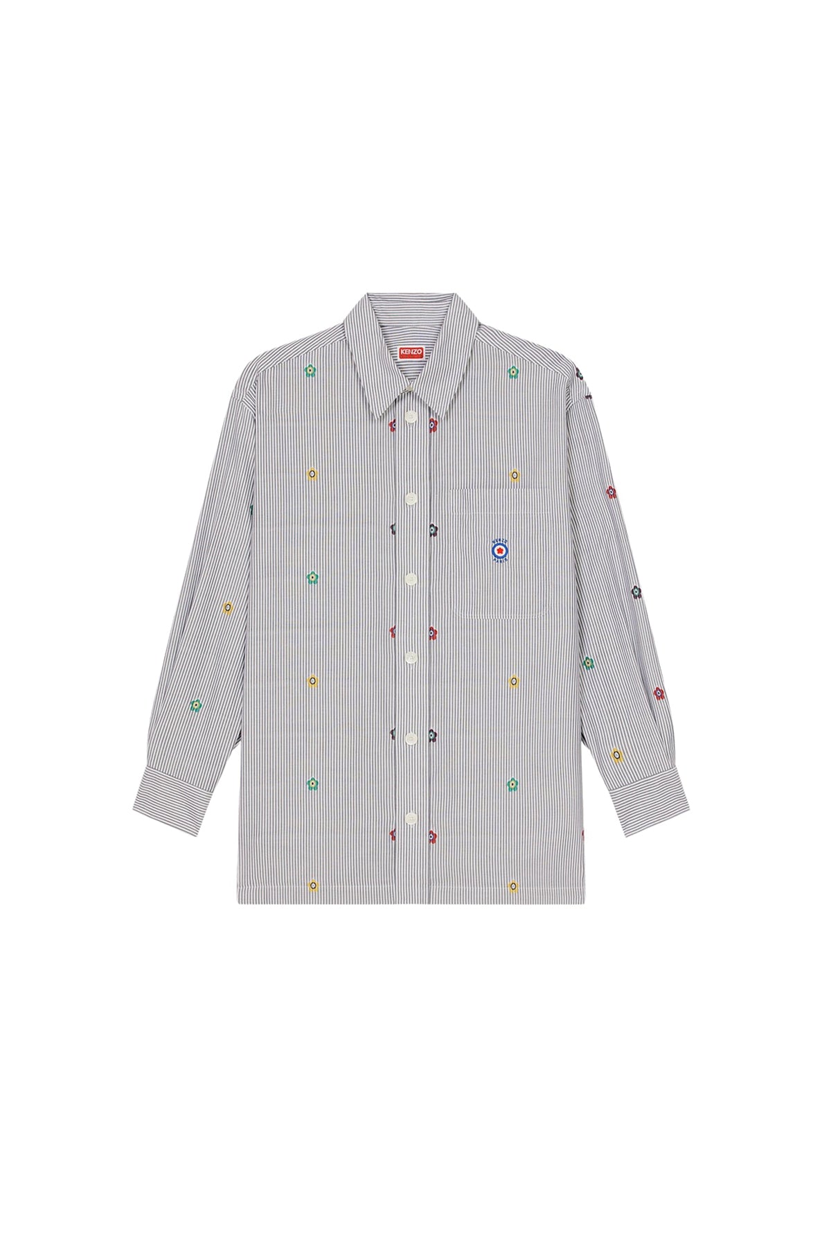Chemise oversize "Kenzo Target" - Stone Grey