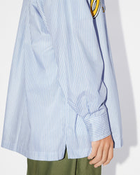 Kenzo Archive Logo Oversized Shirt - Sky Blue