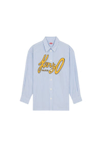 Kenzo Archive Logo Oversized Shirt - Sky Blue
