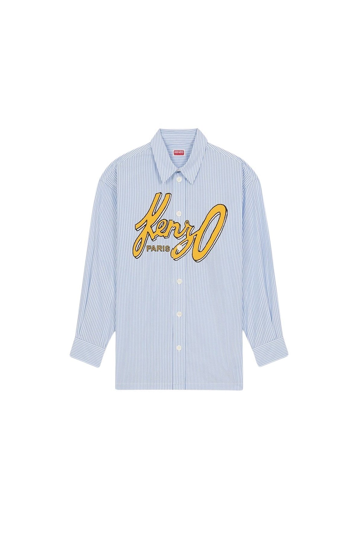 Kenzo Archive Logo Oversized Shirt - Sky Blue