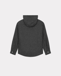 Checked Hooded Overshirt