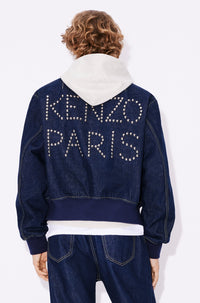 Veste bomber en denim - Rinse Blue Denim