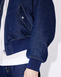 Veste bomber en denim - Rinse Blue Denim