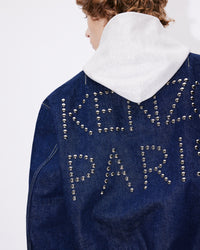 Veste bomber en denim - Rinse Blue Denim