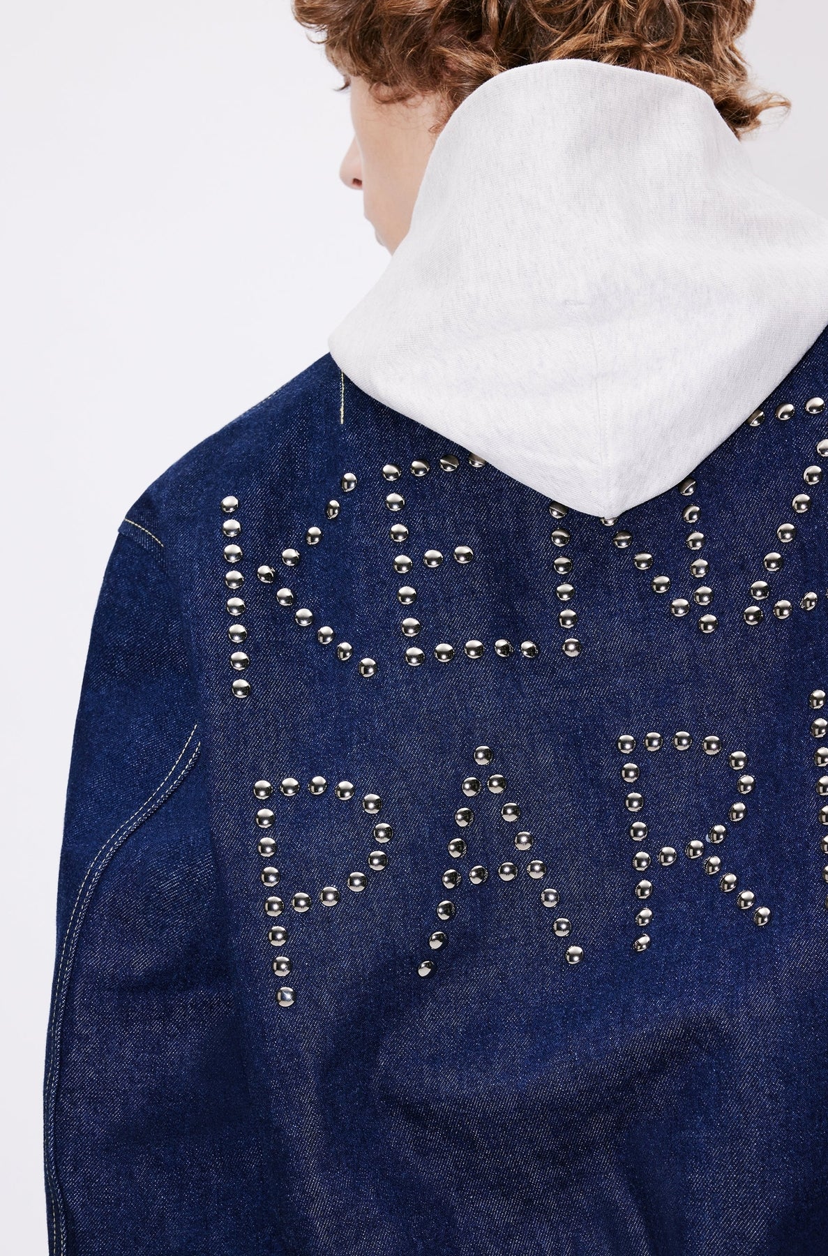 Veste bomber en denim - Rinse Blue Denim