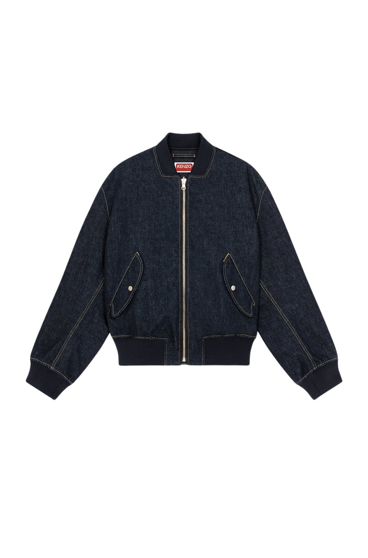 Veste bomber en denim - Rinse Blue Denim