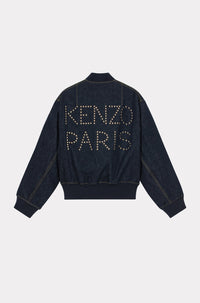 Veste bomber en denim - Rinse Blue Denim