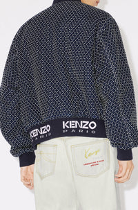 Bomber "Kenzo Sashiko Stitch" en denim - Rinse Blue