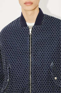 Bomber "Kenzo Sashiko Stitch" en denim - Rinse Blue