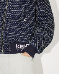 Bomber "Kenzo Sashiko Stitch" en denim - Rinse Blue